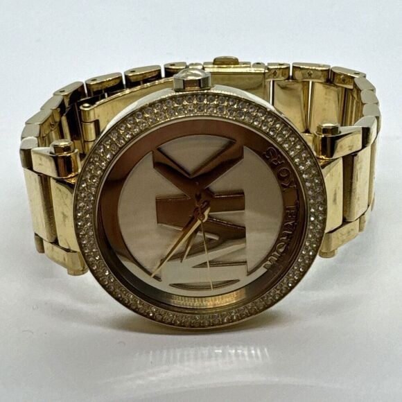 Michael Kors Parker MK5784 Women\'s Gold Stainless Steel Analog Dial Watch JNA619 main image 4